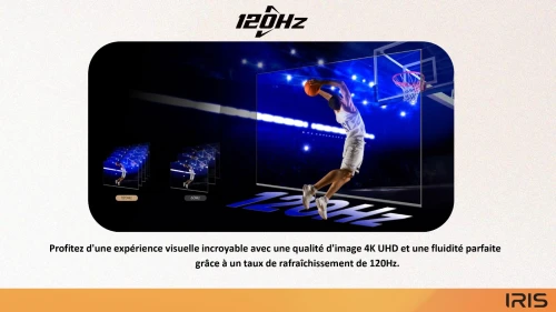 TV IRIS 65 Q7020 QLED ANDROID 14 GOOGLE TV 65POUCES UHD 4K 120Hz