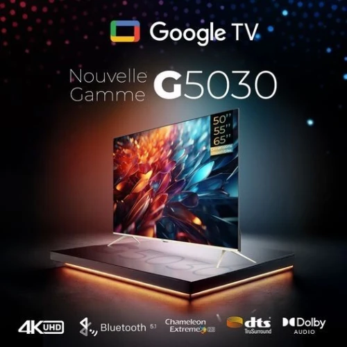 TV IRIS 55 G5030 ANDROID GOOGLE TV 55POUCES UHD 4K