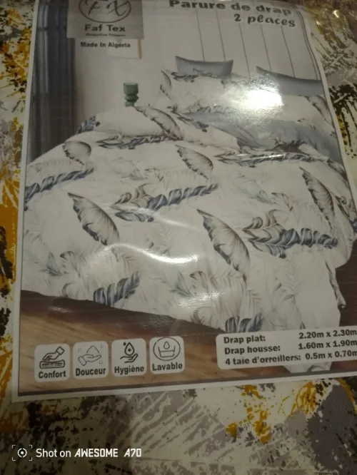 Vend parure de drap 2places