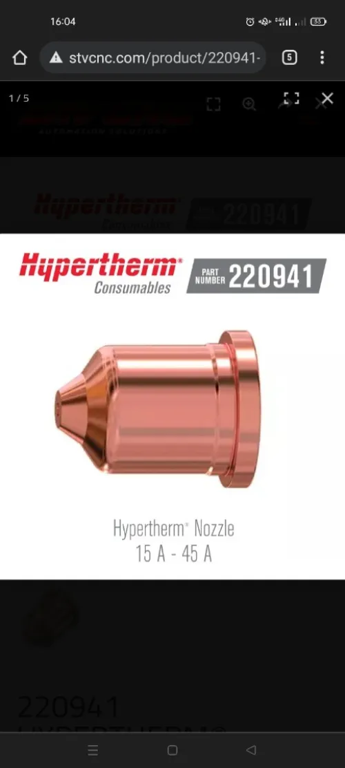 Hypertherm consommables originaux torches Power Max