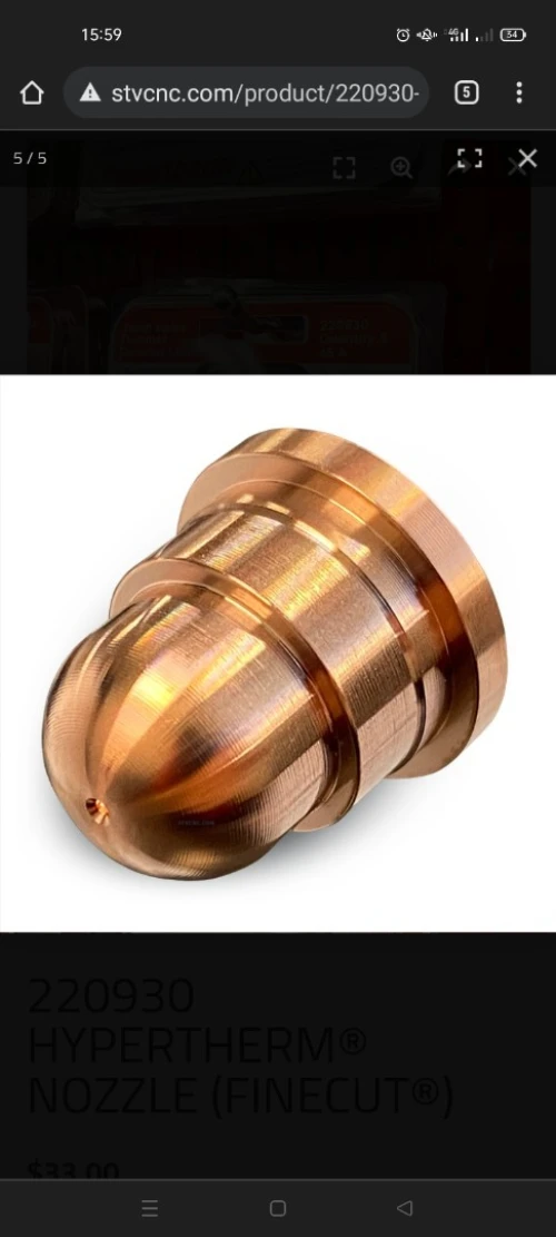 Hypertherm consommables originaux torches Power Max