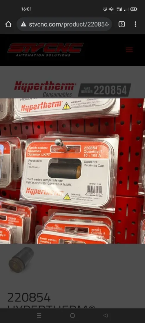 Hypertherm consommables originaux torches Power Max