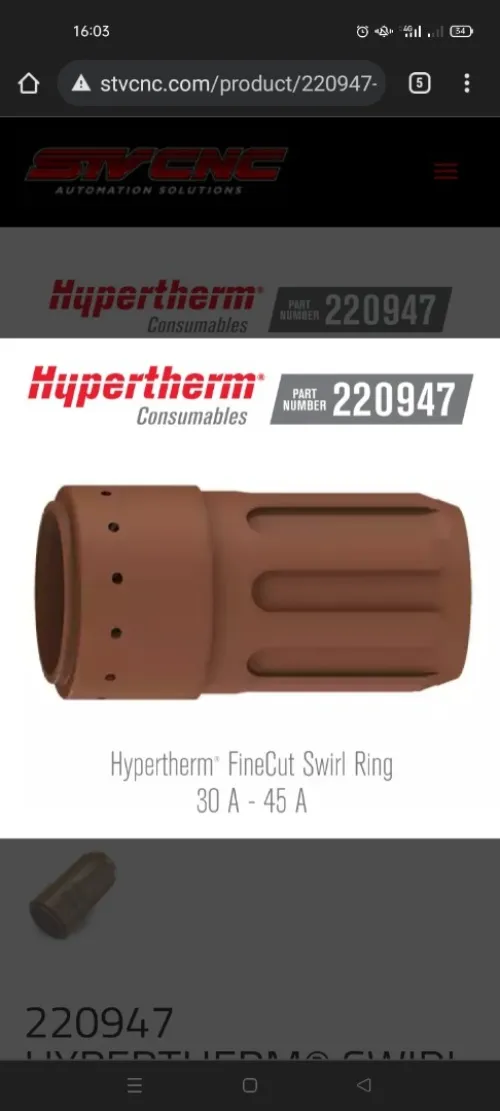 Hypertherm consommables originaux torches Power Max