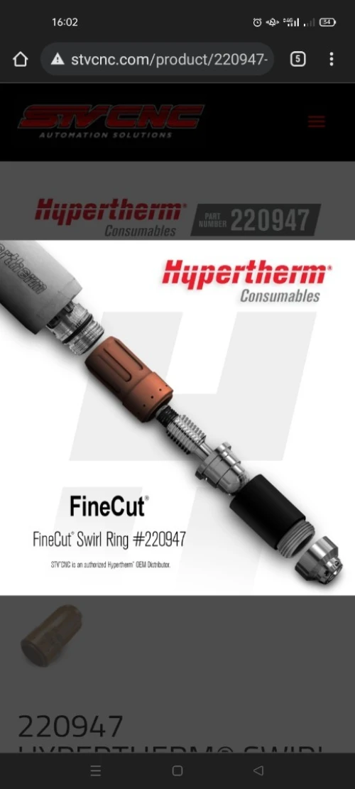 Hypertherm consommables originaux torches Power Max