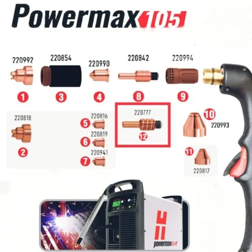 Hypertherm consommables originaux torches Power Max