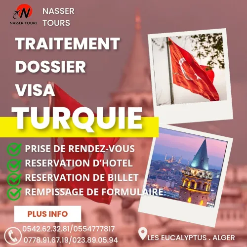 Traitement dossier visa Turquie 