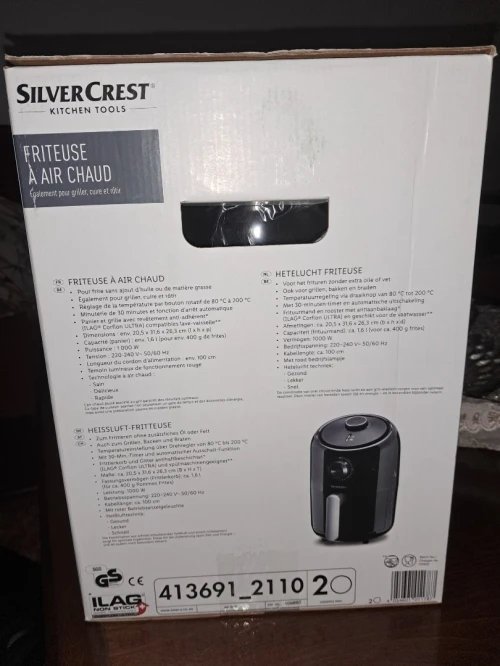 Friteuse a air chaud silvercrest