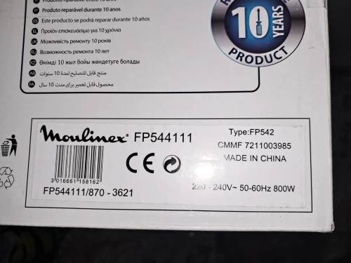 Robot multifonction MOULINEX DOUBLE FORCE COMPACT BLANC FP544111