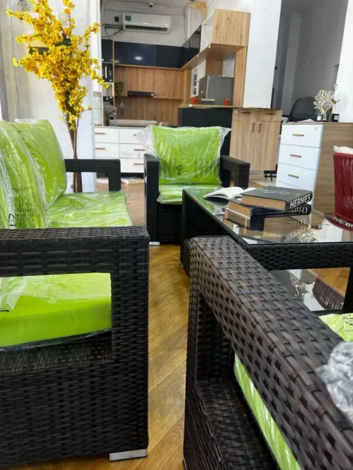   PROMOTION Salon de Jardin en Rotin Nature