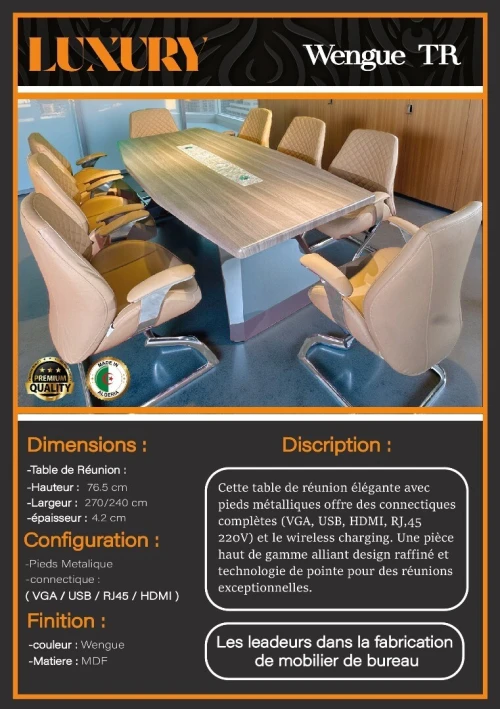 TABLE DE RENUION PDG-VIP -TOUTE LES GAMMES -IMPORTATION 