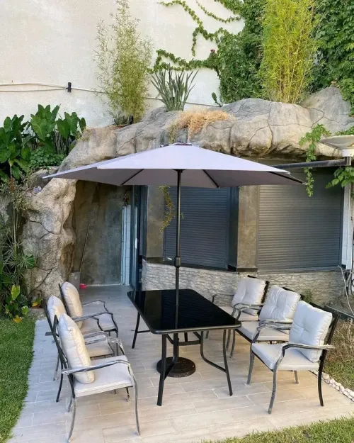 table jardin 06 chaises en aluminuim importation