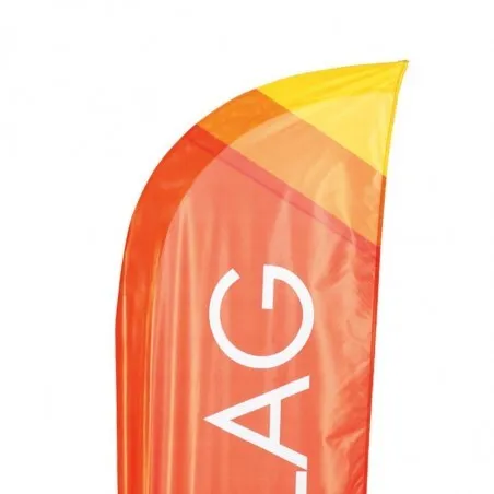 Beach flag courbé 2,80 Mètre