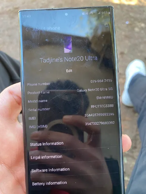 Samsung Note 20 ultra 5G