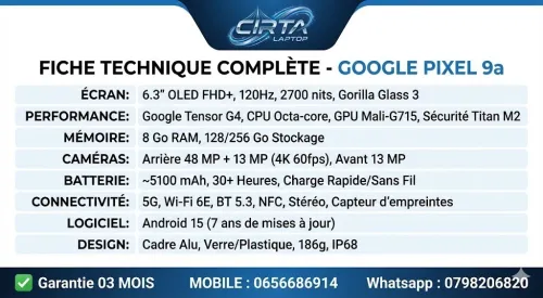 GOOGLE PIXEL 9A 8/128GB 1SIM PIXEL9A GOOGLE PIXEL 9A 8/128GB