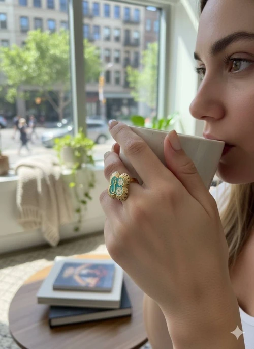  BAGUE  خواتم راقية وأنيقة  بتصميم فاخر مكتوب عليه كل