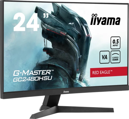 Ecran Gaming IIYAMA G-Master GC2480HSU 24" 180Hz 0.5ms Curved Red Eagle