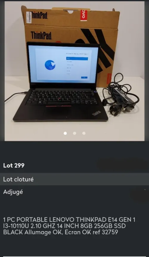 Lenovo thinkpad 10ème génération