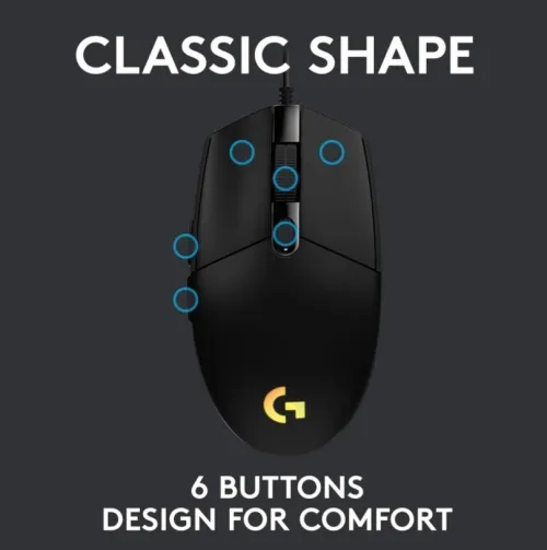 Souris gaming Logitech g203