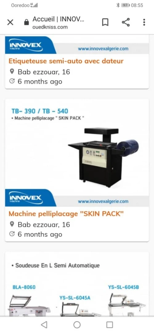 emballeuse thermeau fromage