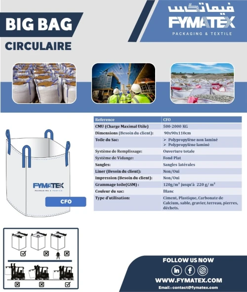 Production De Big Bag CIRCULAIRE