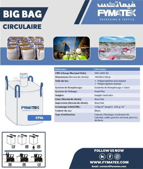 Production De Big Bag CIRCULAIRE