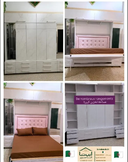 Meuble 2 en 1 : lit/canapé - lit/bureau....