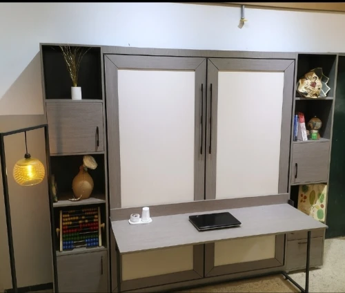 Espace 2 en 1 : bureau / lit