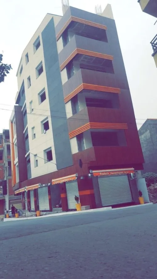 Habillage façades  allucoband et mur rideaux