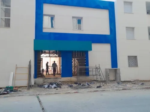 Habillage façades  allucoband et mur rideaux