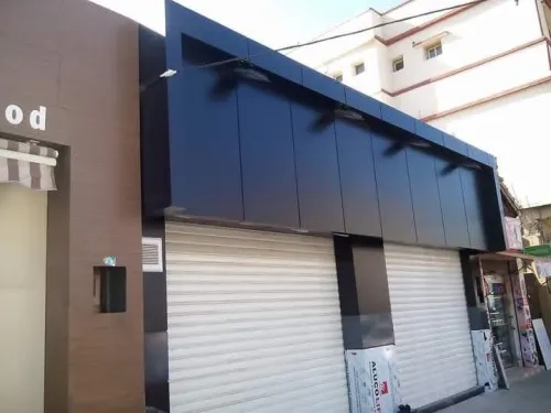 Habillage façades  allucoband et mur rideaux