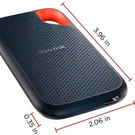  SanDisk 4 To Disque SSD Extrême Portable Type-C USB 3.2 Vitesse De Lecture Jusqu'à 1050 Mo/S