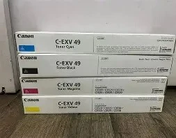 Jeu Toner Canon C-EXV 49 Original (  3 toner noir + Cyan +Magenta + Yellow)