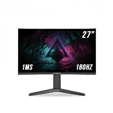 ECRAN HYBROK LIGHT HG27CUF - 27" FHD - DALL VA - CURVED - 180HZ - 1MS -VGA/HDMI - SPEAKER - BLACK