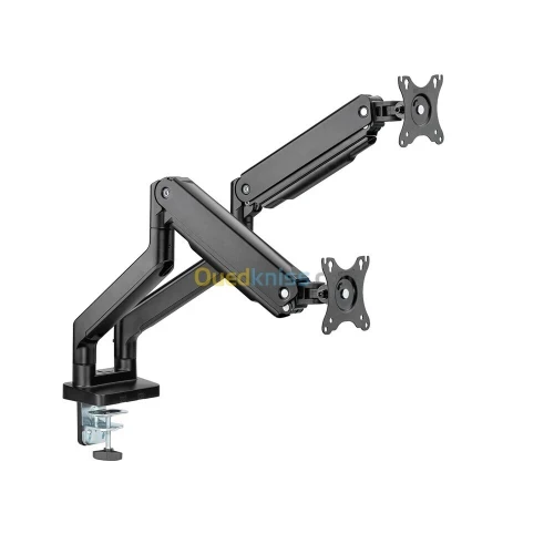 SUPPORT ECRAN TWISTED MIND - TM-60-C012 - DUAL MONITOR - 17"- 35" - ALUMINIUM - Up to16 kg - USB