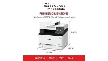 CANON i-SENSYS MF655 Cdw Imprimante multifonction laser couleur 3-en-1 A4  USB 2.0 Wi-Fi Ethernet