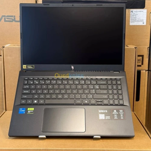 Acer Nitro V15 PC Portable Gaming 15.6" FHD 165Hz I Intel Core i7-13620H 13è gén. I NVIDIA GeForce RTX 5050 I 16Go RAM I 512Go SSD I Windows 11 Home I Noir I Clavier FR AZERTY I ANV15-52-76H1