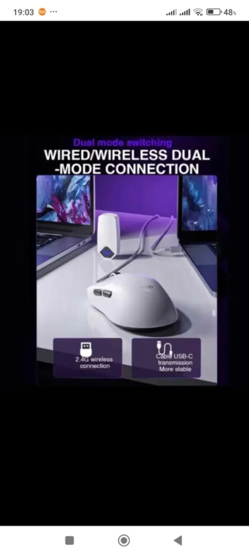 Souris AULA SC800 8K Gaming mouse  E-sport  Double Wireless/Wired mode, Capteur TTC  فأرة كمبيوتر