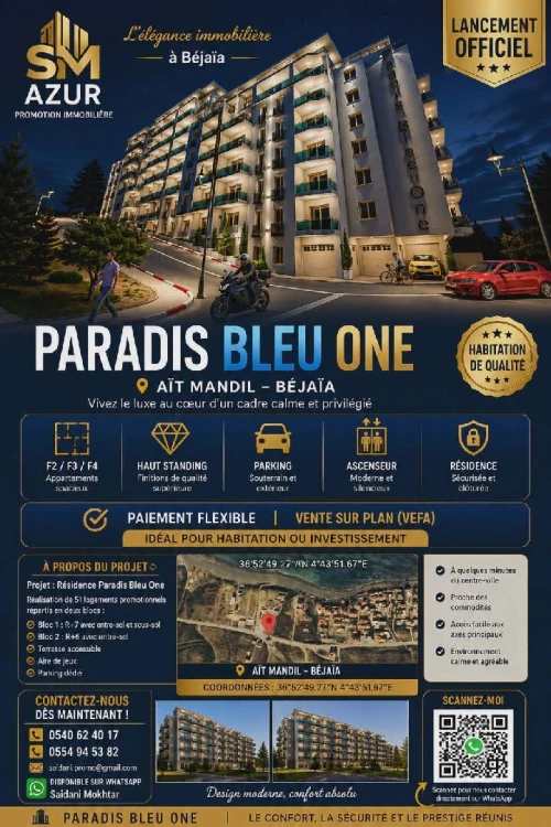 Vente Appartement Béjaïa Beni ksila