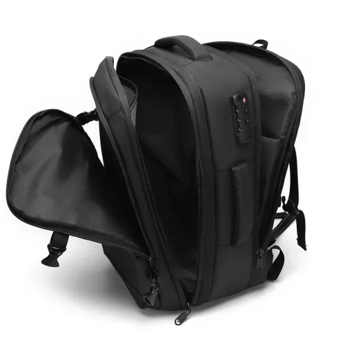 Sac à dos de voyage extensible grande capacité imperméable à compression sous vide anti-vol