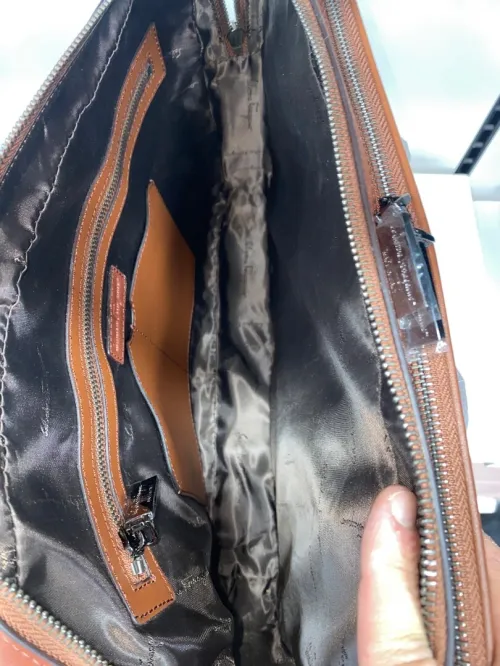 Cartable en cuir véritable