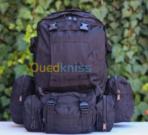 Sac À Dos avec sacoche De Randonnée Camping Tactique 4 en 1
