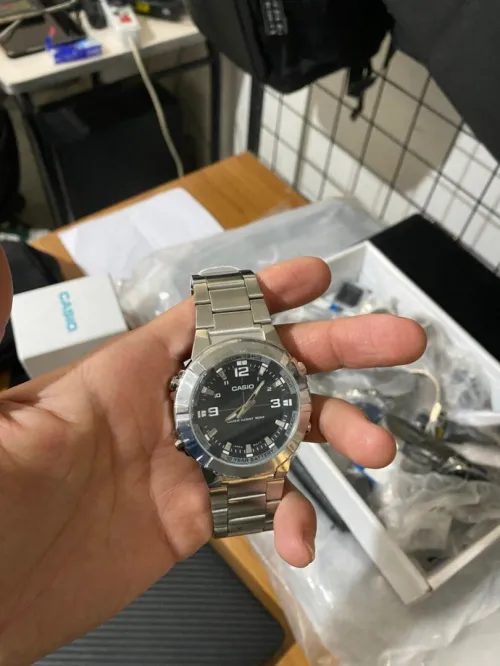 Casio  Montre pour homme en acier inoxydable analogique /numérique