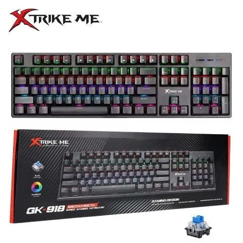 CLAVIER MECANIQUE GAMING RGB XTRIKE ME GK-918