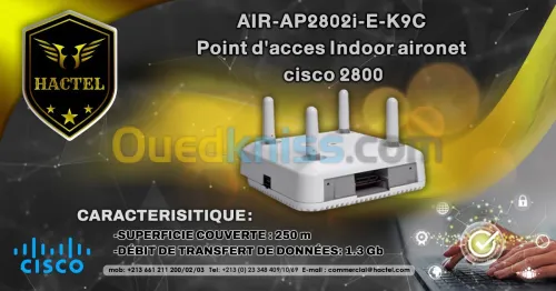POINT D'acces CISCO INDOOR 2800 AIR-AP2802I-E-K9C