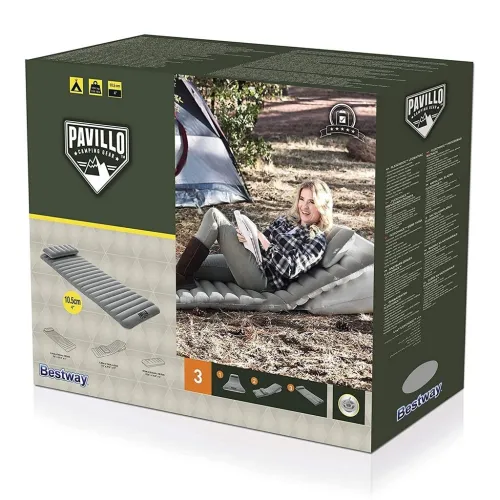 Matelas Gonflable Multifonction 1 Place Avec 2 Oreillers Bestway Pavillo 67617