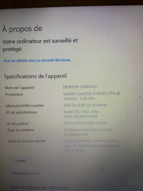 Pc lenovo 4giga de RAM