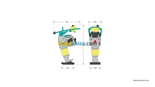 AMMANN Compacteur manuel, plaque vibrante et pilonneuse 
