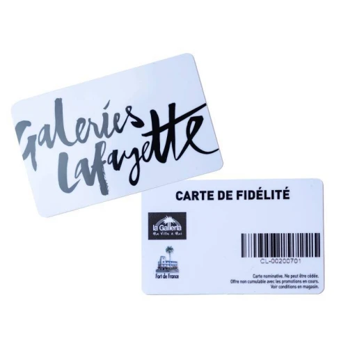 Cartes de fidélité PVC pour supérettes !