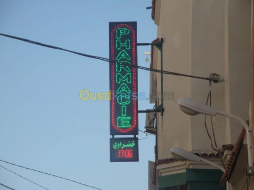 caducée pharmacie a led