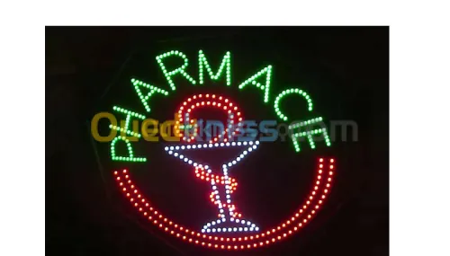 caducée pharmacie a led